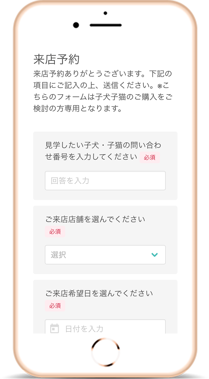 必要事項をご記入